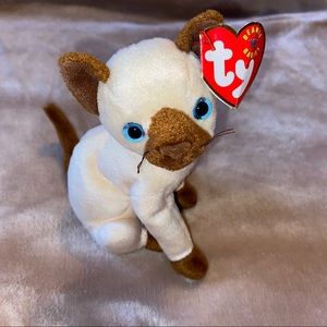 Ty Beanie Baby Siam the Siamese Cat